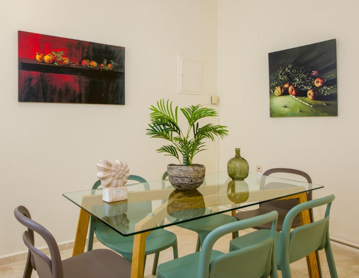 Center Manolia Dream 3 Bedroom Apartment 100M Away From The Beach 干尼亞 外观 照片