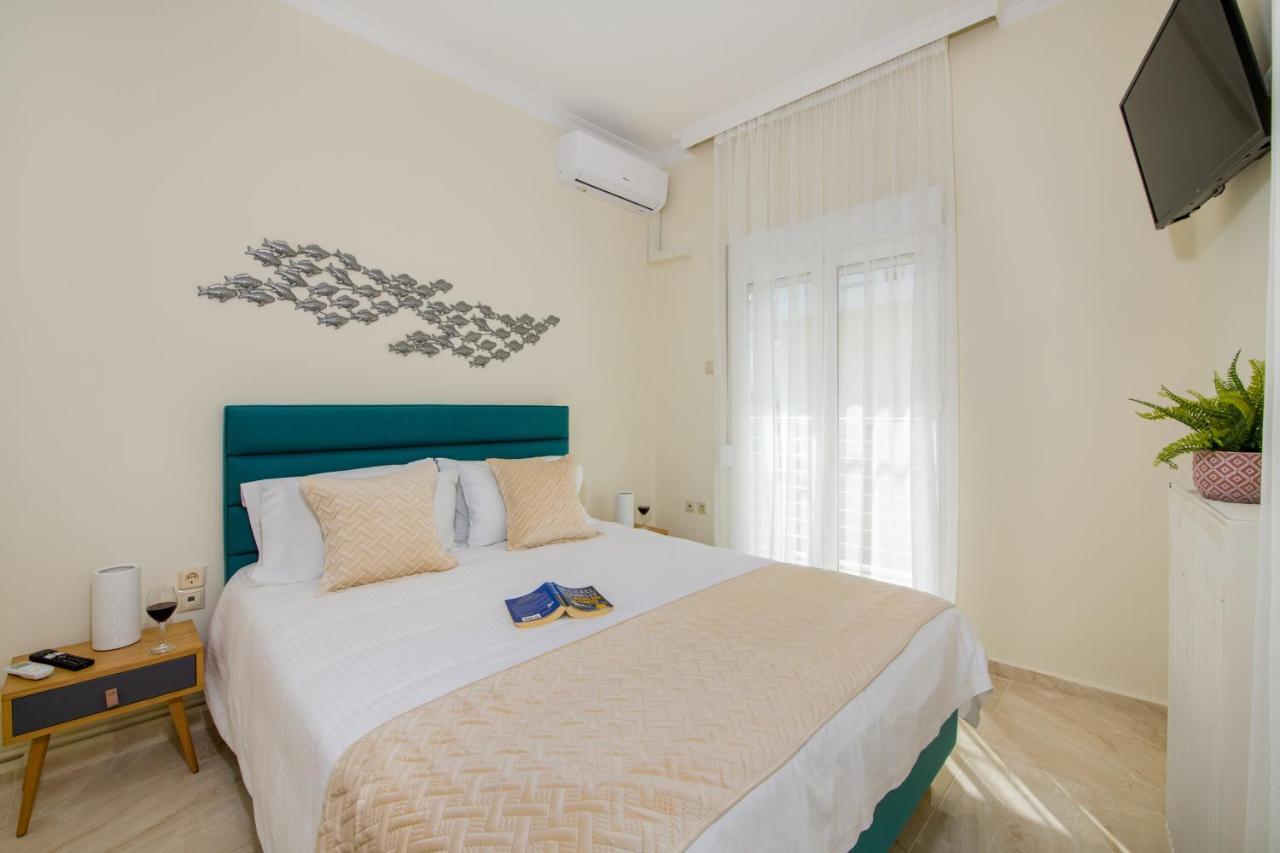 Center Manolia Dream 3 Bedroom Apartment 100M Away From The Beach 干尼亞 外观 照片