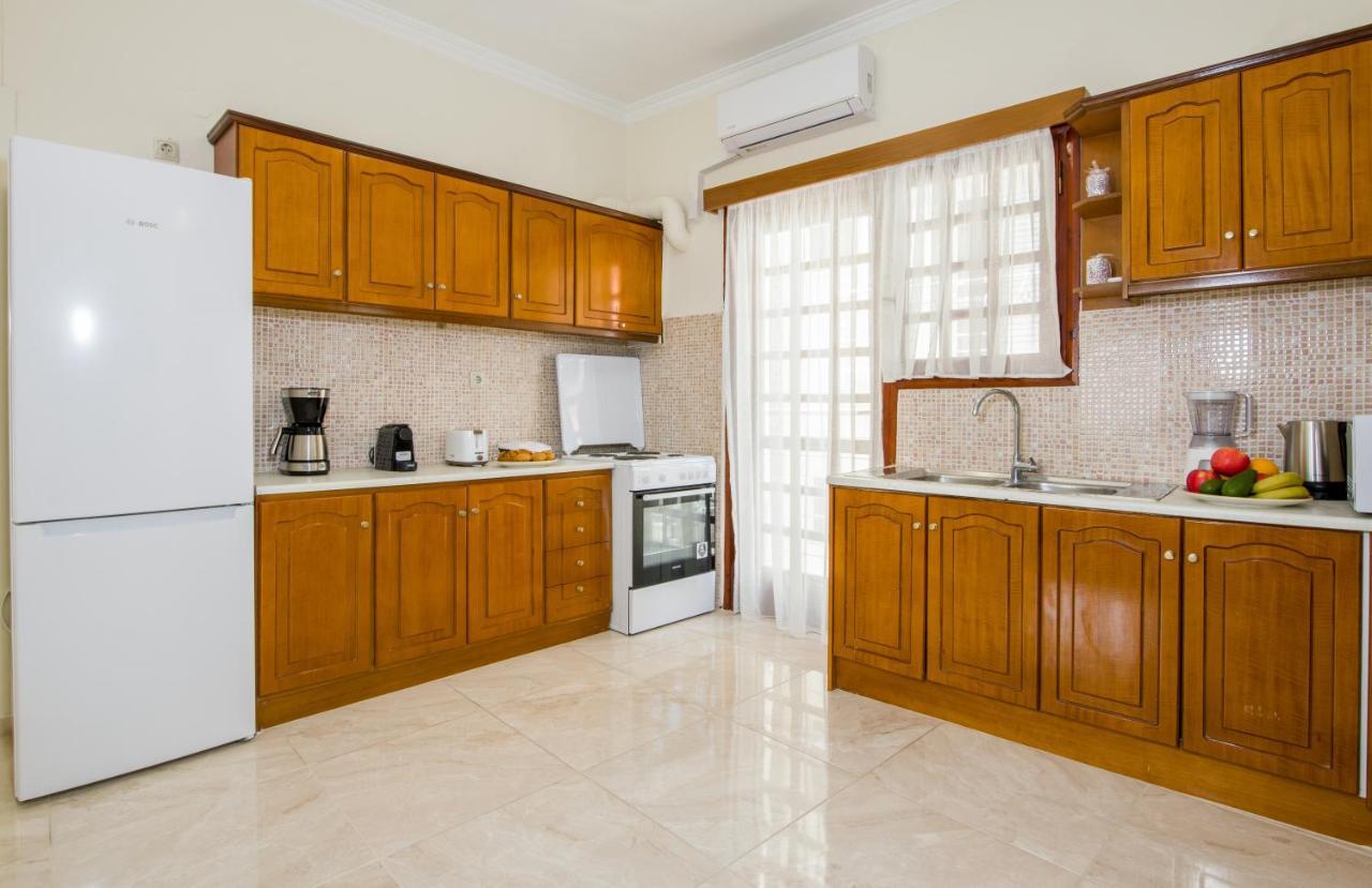 Center Manolia Dream 3 Bedroom Apartment 100M Away From The Beach 干尼亞 外观 照片